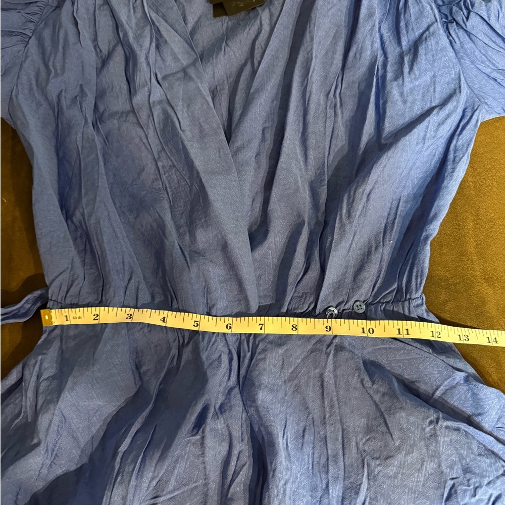 Maje Blue Ruffle Dress 38 - Picture 11 of 13